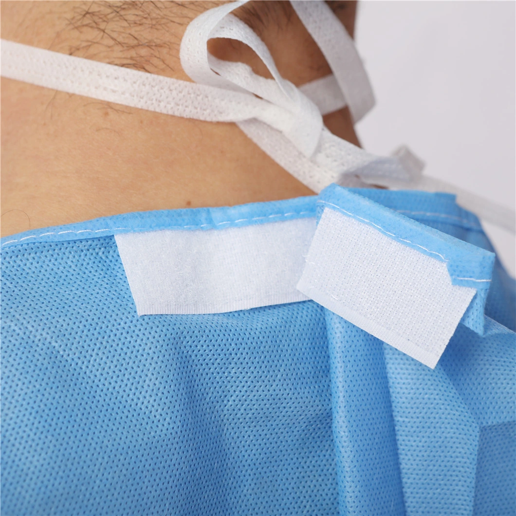 Good Feedback Blue Disposable Clothes Isolation Gown CPE Gown for Kitchen Dining Room Hospital