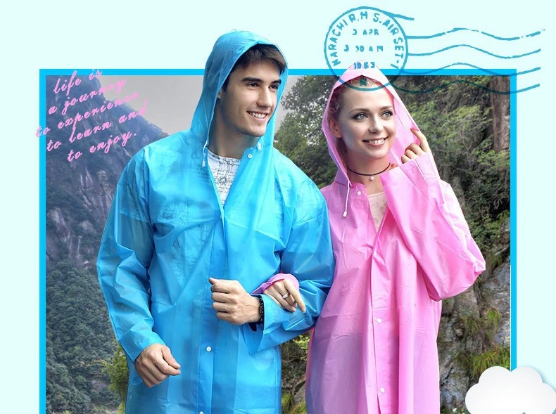 Hot Sale High Quality New Arrivals EVA/PVC/PU 100% Waterproof Workers Poncho Raincoat Outdoor Waterproof Worker Safety Hooded Rain Coat for Male and Female