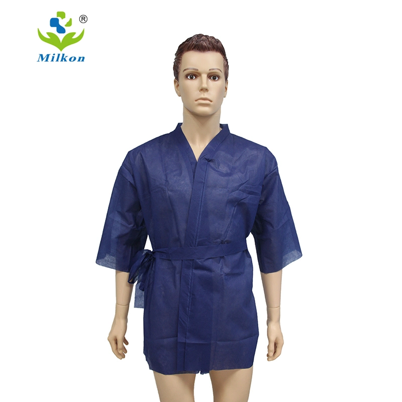 Disposable Bath Skirt Bath Robe Beauty Salon Women&prime;s Non-Woven Sweat Steaming Suit Sauna Dress Thin Chest Wrapped Pajamas
