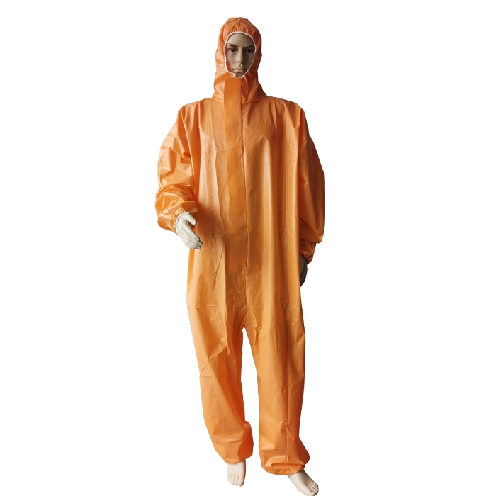 Microporous Safety Protective Chemical Disposable Coverall with Hoodie &amp; Booties