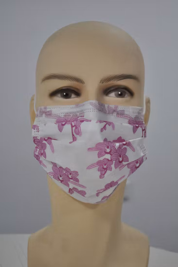 Surgical/Type Iir/Medical/Protective/Safety/Nonwoven 3ply/4ply Disposable Face Mask with Elastic Ear-Loops/Tie-on