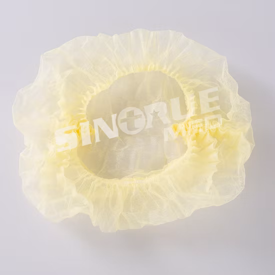 Disposable Non-Woven Strip Clip Cap with Elastic Band