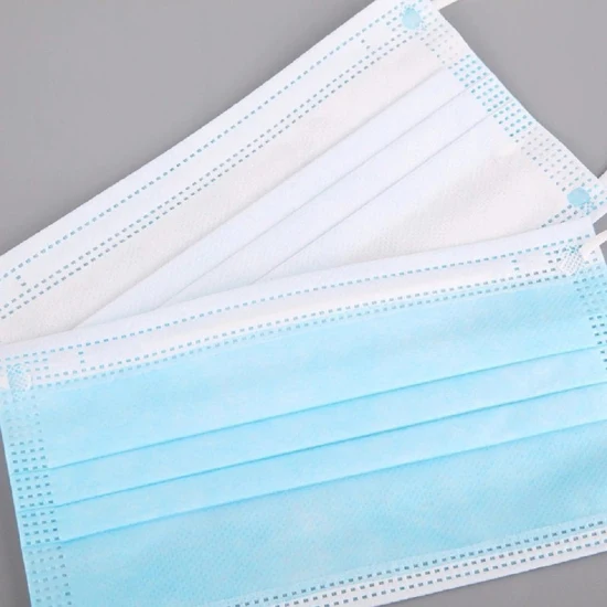Wholesale Medical Supply Disposable PP Nonwoven Surgical Face Mask Nose Dental Mask 3 Ply Protective Dust Face Mask with Earloop Bfe 99% CE Marked
