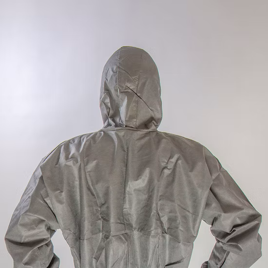 PP Overall Polypropylene Type 4b/5b/6b Nonwoven Disposable Protective Garment Workwear Coat Coverall for Food Industry