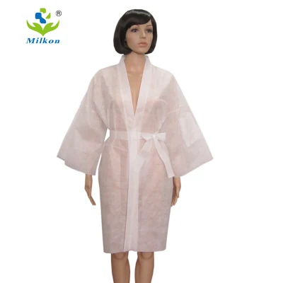Nonwoven Disposable Kimono Sauna Suit Pajamas for Beauty Salon Massage