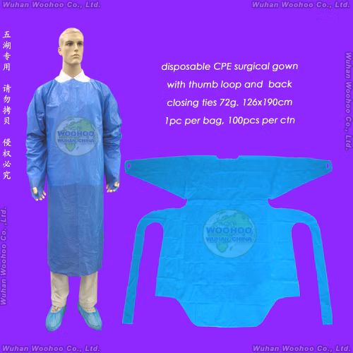 Hospital Disposable Surgical Medical Non Woven Isolation Gown