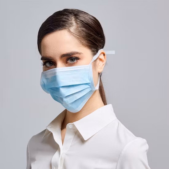 Earloop 3 Ply Non Woven Disposable Medical Surgical Face Mask